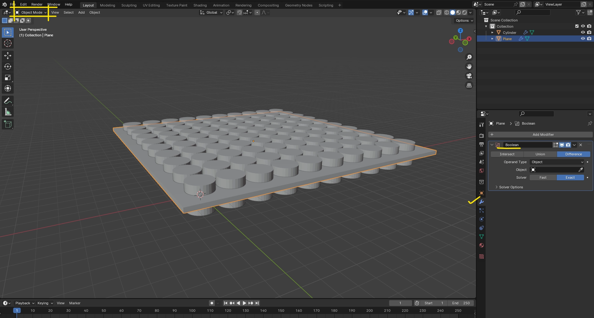 Step 4.1: Add a Boolean Modifier